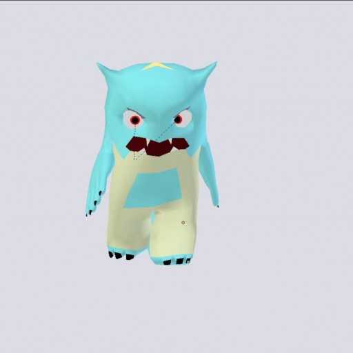 Boras the blue cave monster						 Free 3D Model