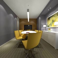 Conference room office reception hall 34 3D Model