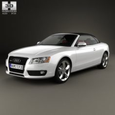 Audi A5 Cabriolet with HQ interior 2009 3D Model