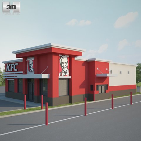 KFC Restaurant 03 3D Model