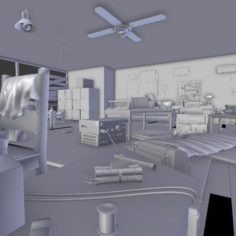 Sniper Room						 Free 3D Model