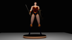 Wonder Woman Character for Game 3D Model