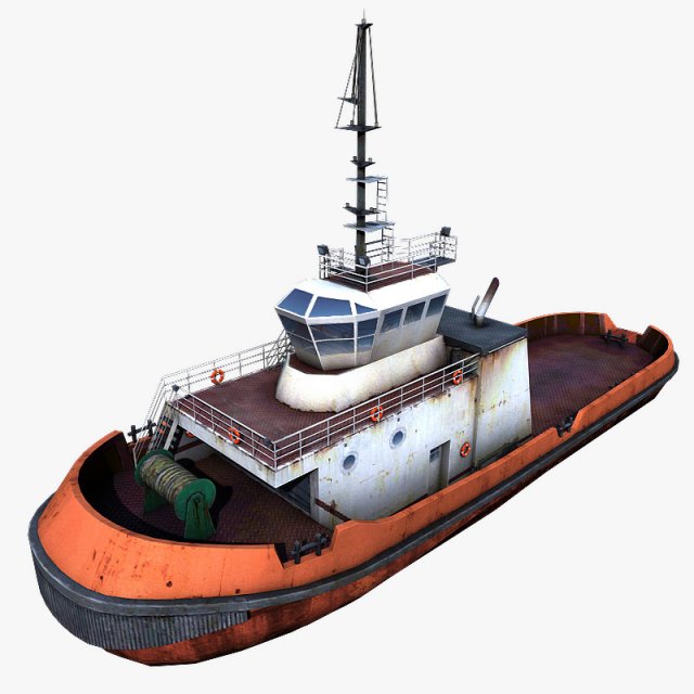 Tugboat 3D Model