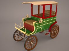 Retro Carriage 3D Model