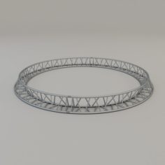 Triangular Circular Truss 40cm R200 3D Model