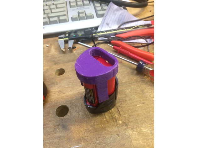 Milwaukee M12 Battery Cap 3D Print Model