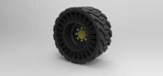 Twheel from Front loader 3D Model