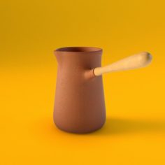 Pottery coffeepot 3D Model