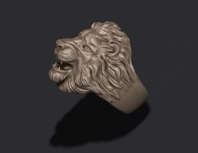 Lion ring 3D Model