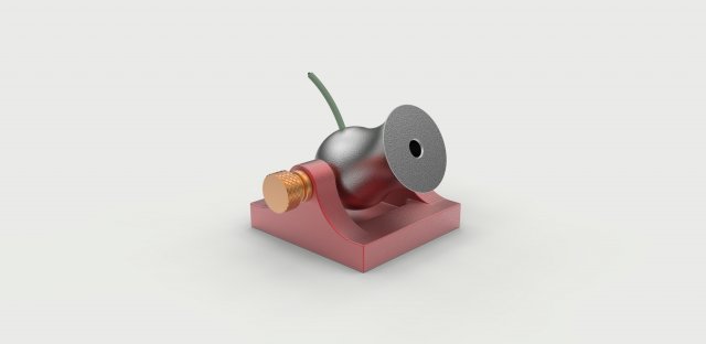 Pocket mini cannon Free 3D Model