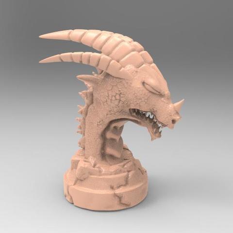 Dragon Statue 1 3D Print Model