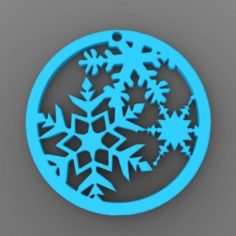 Christmas snowflake 3D Print Model