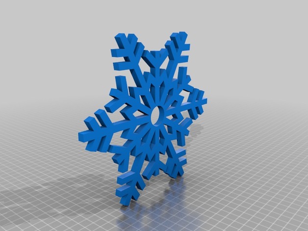 Snowflake Fidget Spinner 3D Print Model