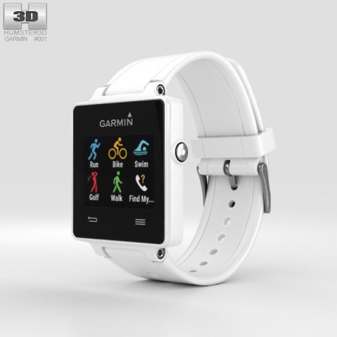 Garmin Vivoactive White 3D Model