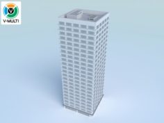 Low Poly Building 1 3D Model