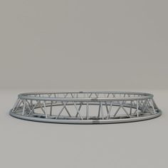 Triangular Circular Truss 30cm R100 3D Model