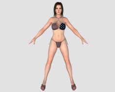 Sexy Bikini Girl 11 3D Model
