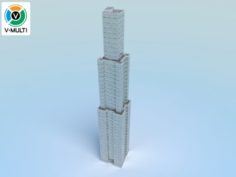 Low Poly Building 2 3D Model