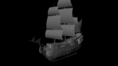 Ship Black Pearl 3D Model