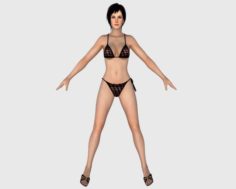 Sexy Bikini Girl 08 3D Model