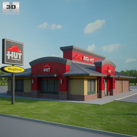 Pizza Hut Restaurant 03 3D Model