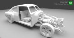 1950 Chevrolet Fleetline Fast 8 3D Model