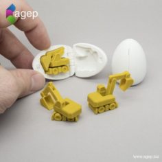 Surprise Egg #4 – Tiny Excavator 3D Print Model
