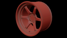 Cosmis Racing XT-006R Wheel Low Poly 3D Model