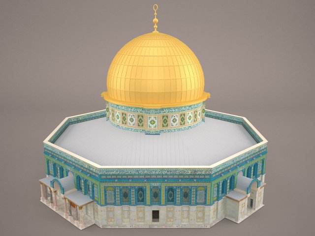 Dome of the Rock Jerusalem 3D Model