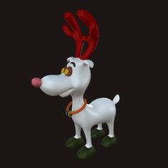 Cartoon Deer Toy 3D Model