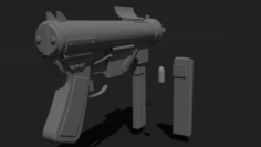 M3 Grease Gun Free 3D Model