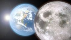 Realistic Earth and the Moon 3D Model