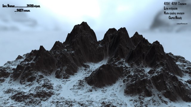 Snow mountain 3D Model
