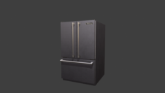 Home stainless steel refrigerator 3D Model