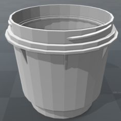 Machine cup with thread 3D Print Model