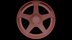 Rotiform NUE Wheel Mid Poly 3D Model