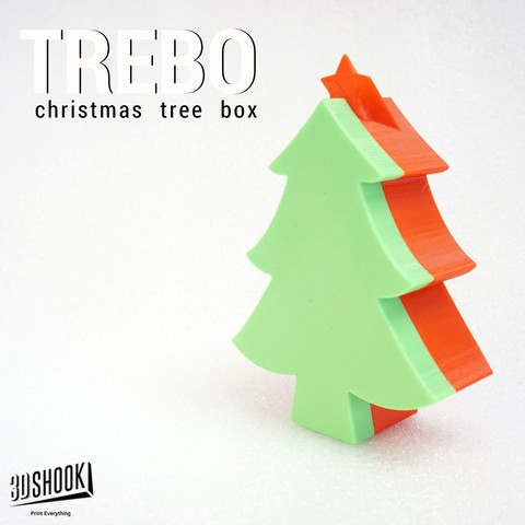 TREBO XMAS Tree Box 3D Print Model