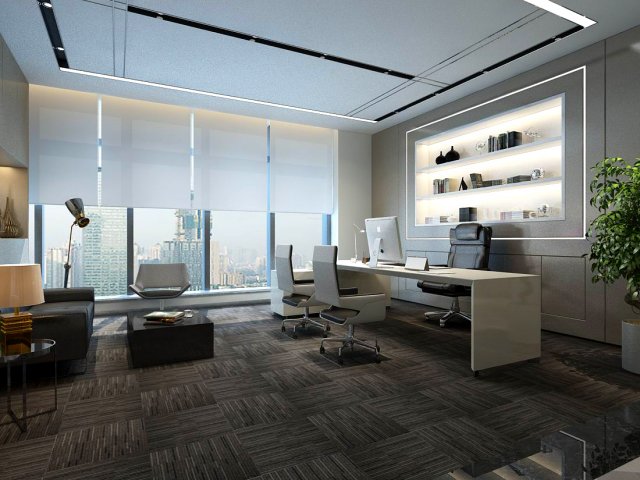 Boss manager office 17 3D Model