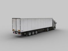Truck with Trailer 1 3D Model