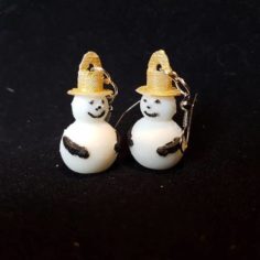 snowman earring 3D Print Model