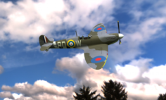 Spitfire D-Day 3D Model