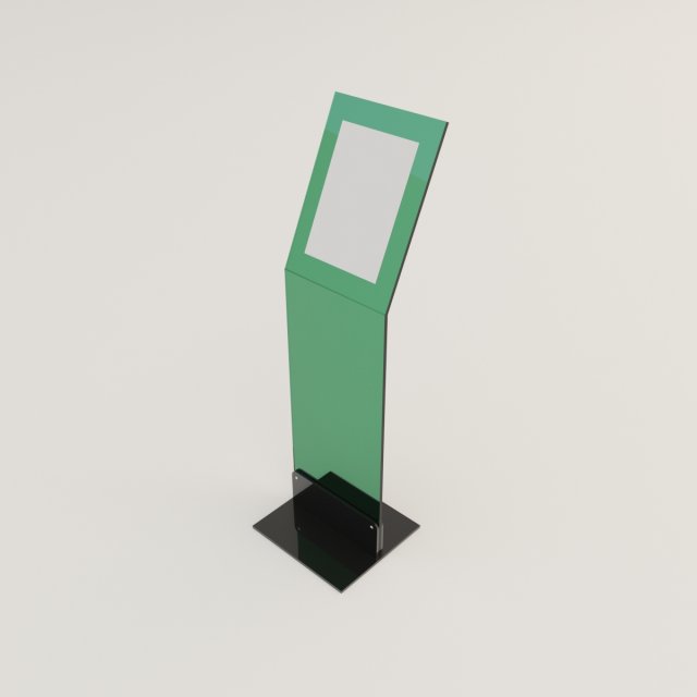Information kiosk 3D Model