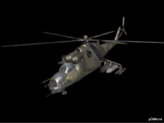 Mi-24 Hind 3D Model