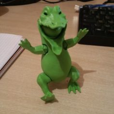 animated crocodile (action figure) 3D Print Model
