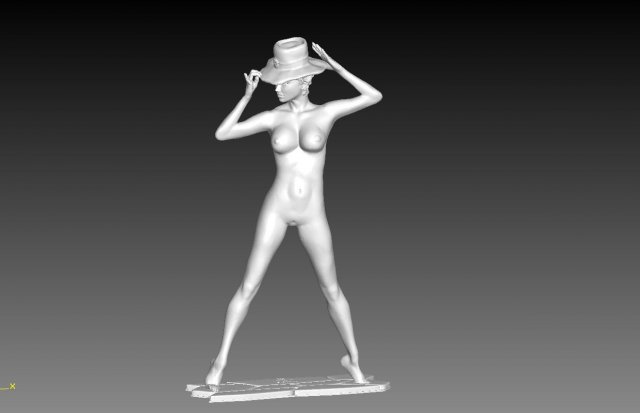 Nude girl 3D Model