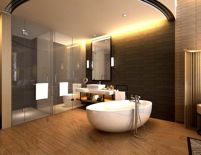 Bathroom design complete model 95 3D Model