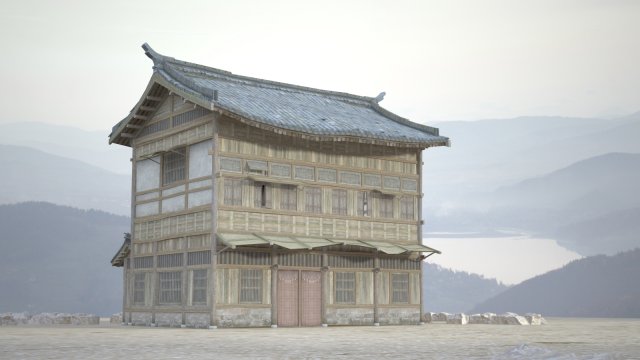 Ancient house building 3D Model