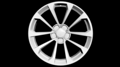 2016 Cadillac CTSV Wheel Mid Poly 3D Model