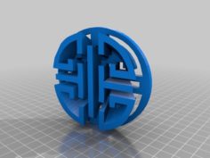 pattern in circle 3D Print Model