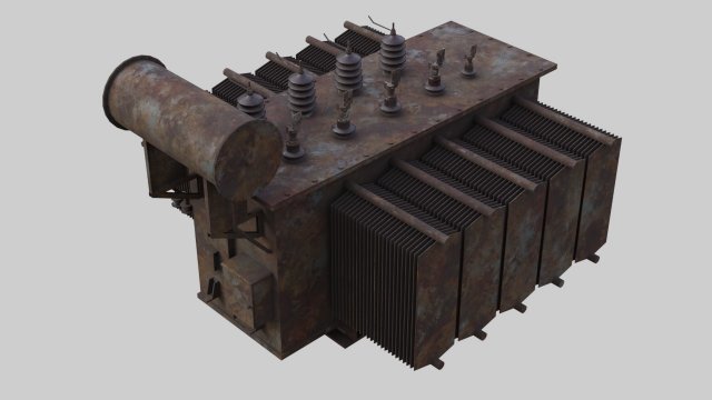 Electrical Transformer 2C 3D Model